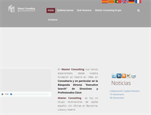 Tablet Screenshot of masterconsulting.es